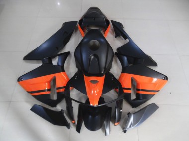 2005-2006 Matte Black & Gloss Orange Honda CBR600RR Motorcycle Fairing UK