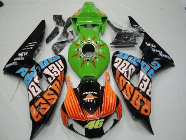 2006-2007 Green Rossi Honda CBR1000RR Motorcycle Fairing UK