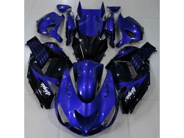 2006-2011 Gloss Blue and Black Kawasaki ZX14R Motorcycle Fairing UK