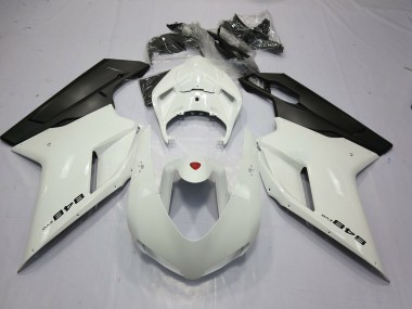 2007-2012 White and Black 848 Ducati 848 1098 1198 Motorcycle Fairing UK