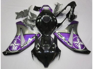 2008-2011 Purple on Black Custom Honda CBR1000RR Motorcycle Fairing UK