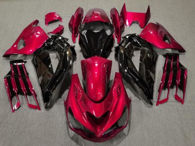 2012-2019 Gloss Red and Black Kawasaki ZX14R Motorcycle Fairing UK
