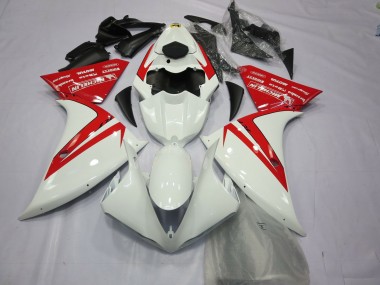 2013-2014 Red and White Yamaha R1 Motorcycle Fairing UK